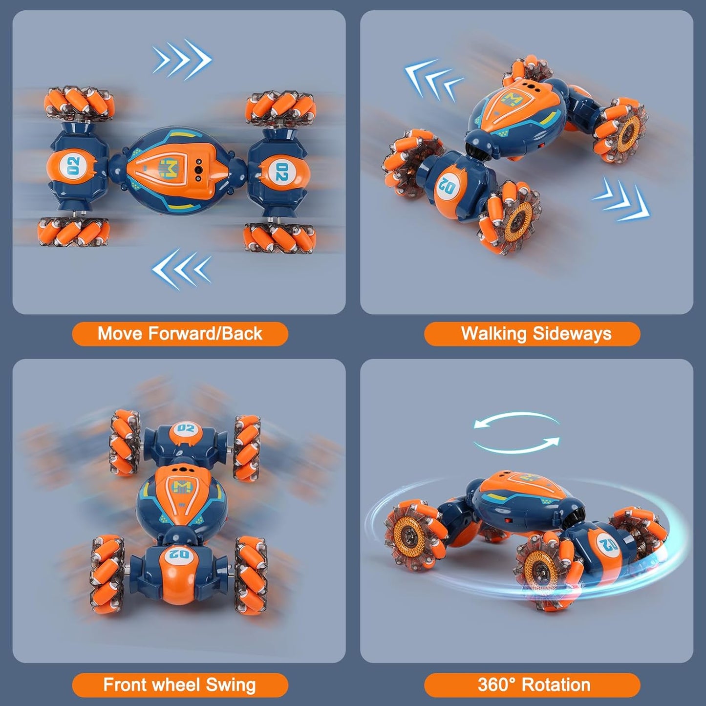 Gestusfølsom RC-stuntbil